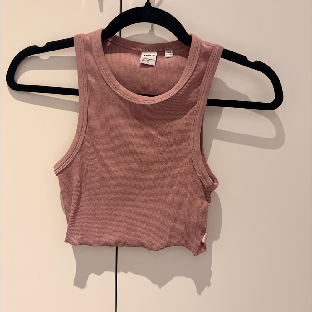 TNA Tank Crop Top - Dusty Rose